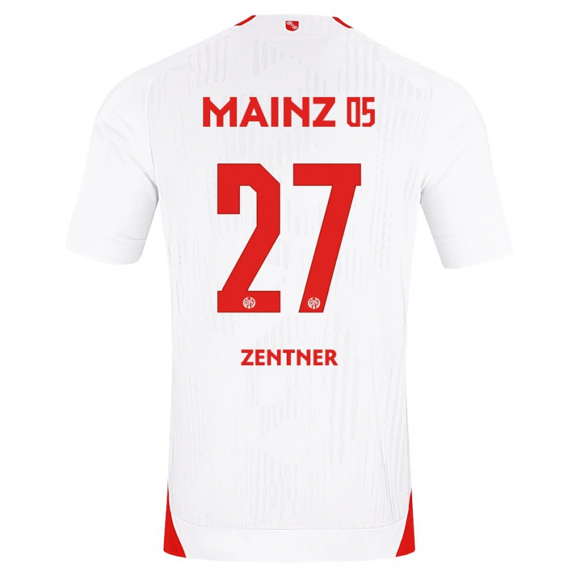 Danxen Damen Robin Zentner #27 Weiß Rot Gelb Auswärtstrikot Trikot 2026/27 T-Shirt Österreich