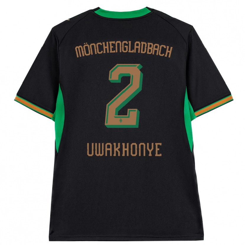 Danxen Damen Joel Uwakhonye #2 Schwarz Orange Grün Braun Auswärtstrikot Trikot 2026/27 T-Shirt Österreich