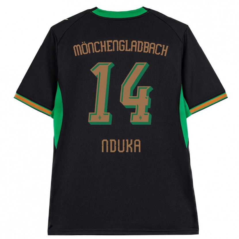 Danxen Damen Michael Nduka #14 Schwarz Orange Grün Braun Auswärtstrikot Trikot 2026/27 T-Shirt Österreich