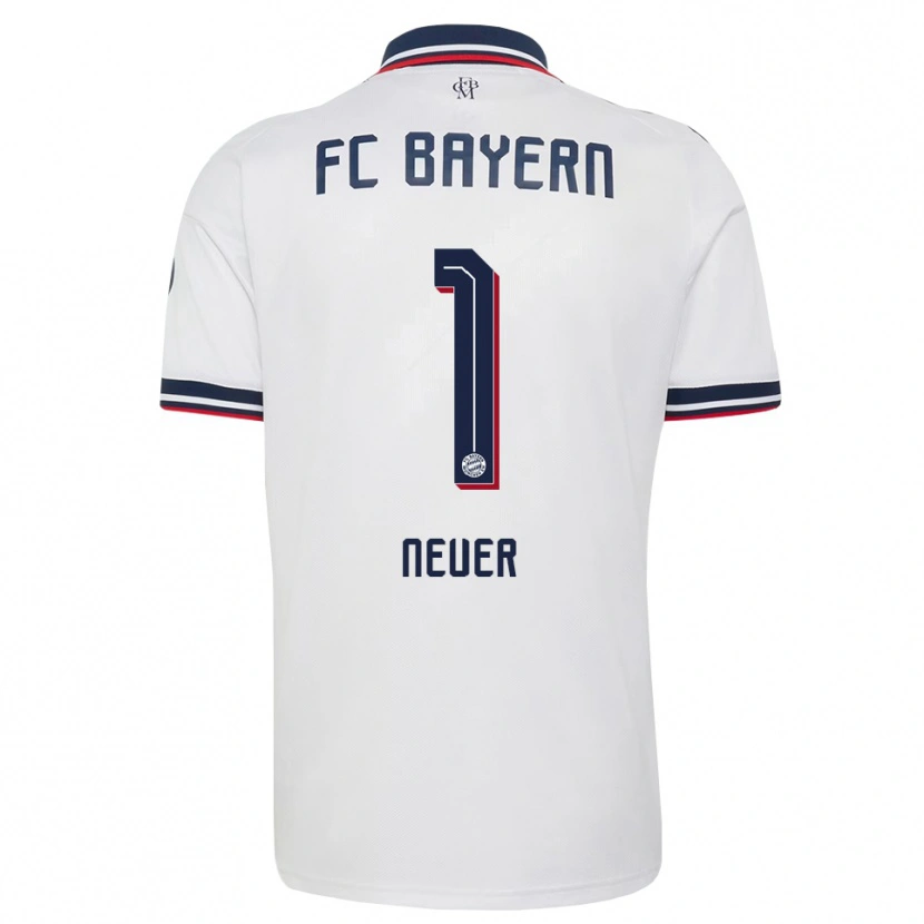 Danxen Damen Manuel Neuer #1 Weiß Grau Rot Auswärtstrikot Trikot 2026/27 T-Shirt Österreich