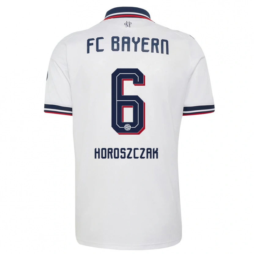 Danxen Damen Kuba Horoszczak #6 Weiß Grau Rot Auswärtstrikot Trikot 2026/27 T-Shirt Österreich