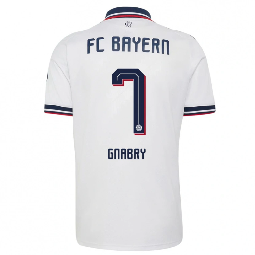 Danxen Damen Serge Gnabry #7 Weiß Grau Rot Auswärtstrikot Trikot 2026/27 T-Shirt Österreich