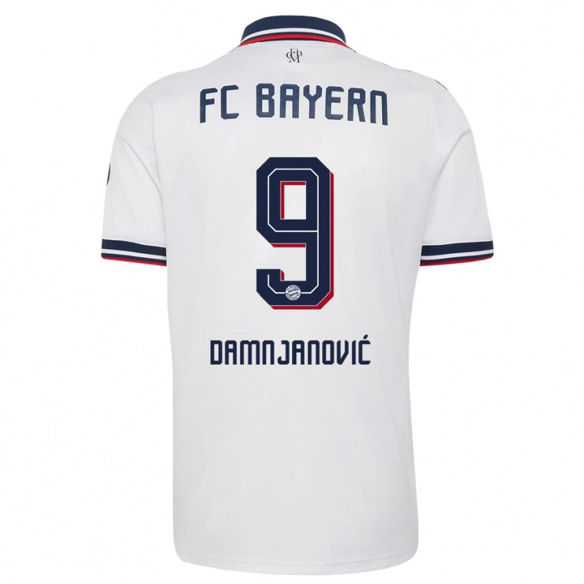 Danxen Damen Jovana Damnjanović #9 Weiß Grau Rot Auswärtstrikot Trikot 2026/27 T-Shirt Österreich