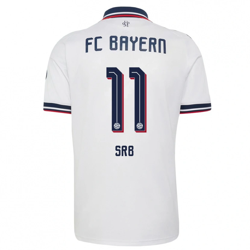 Danxen Damen Matous Srb #11 Weiß Grau Rot Auswärtstrikot Trikot 2026/27 T-Shirt Österreich