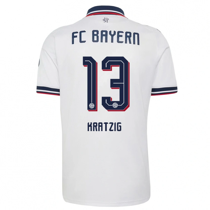 Danxen Damen Frans Kratzig #13 Weiß Grau Rot Auswärtstrikot Trikot 2026/27 T-Shirt Österreich
