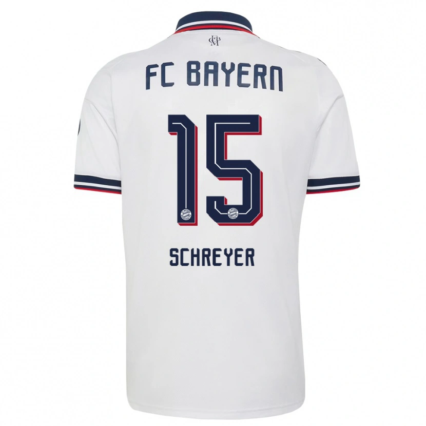 Danxen Damen Tim Schreyer #15 Weiß Grau Rot Auswärtstrikot Trikot 2026/27 T-Shirt Österreich