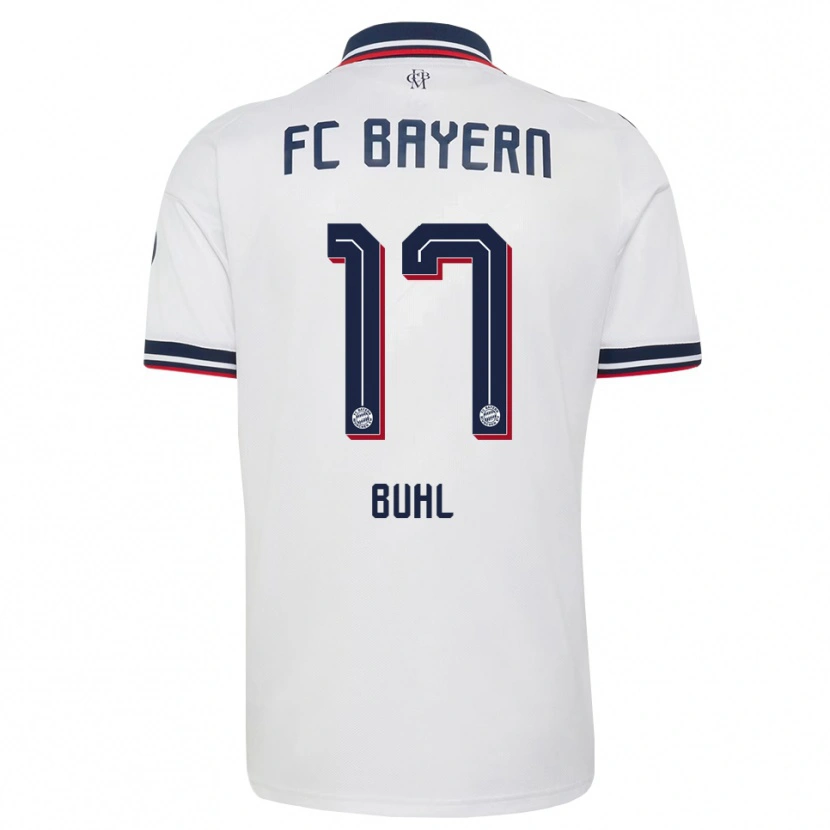 Danxen Damen Klara Buhl #17 Weiß Grau Rot Auswärtstrikot Trikot 2026/27 T-Shirt Österreich