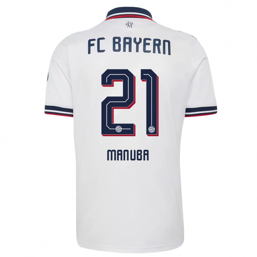Danxen Damen Vincent Manuba #21 Weiß Grau Rot Auswärtstrikot Trikot 2026/27 T-Shirt Österreich