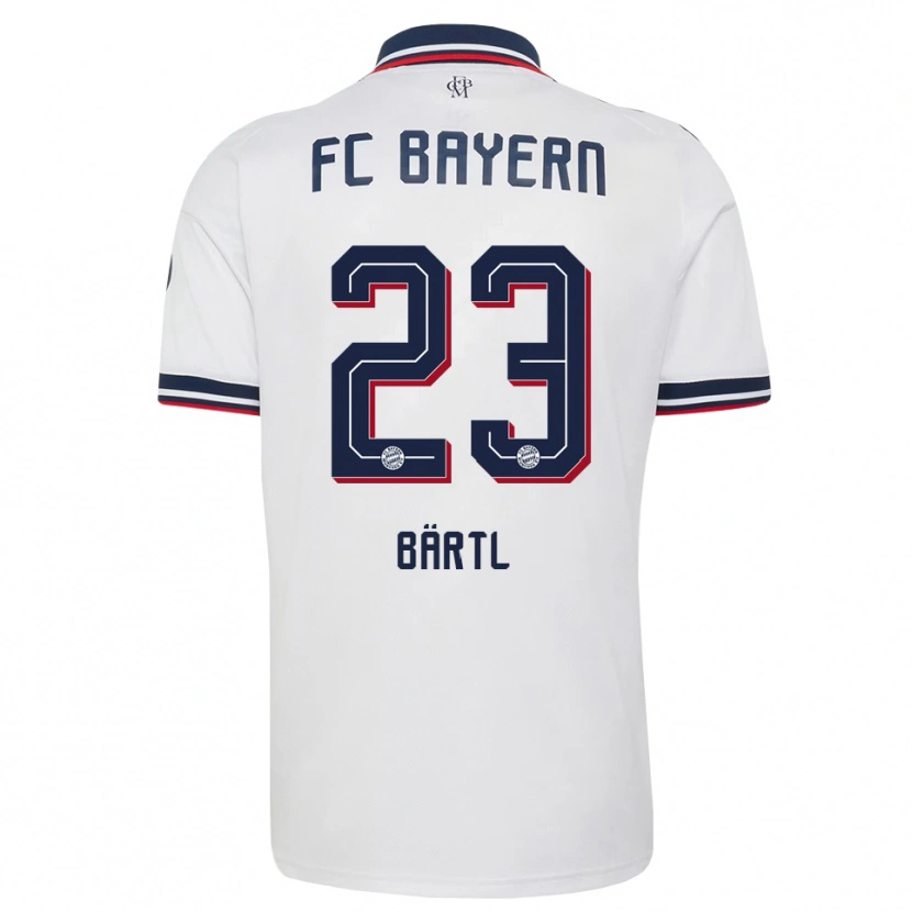 Danxen Damen Jannis Bärtl #23 Weiß Grau Rot Auswärtstrikot Trikot 2026/27 T-Shirt Österreich