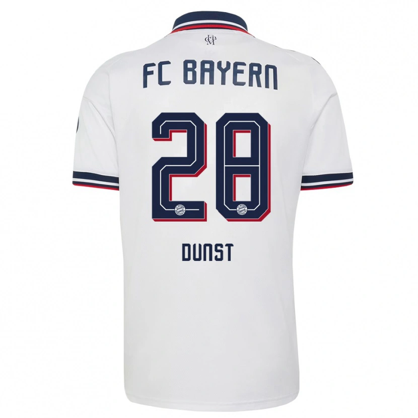 Danxen Damen Barbara Dunst #28 Weiß Grau Rot Auswärtstrikot Trikot 2026/27 T-Shirt Österreich
