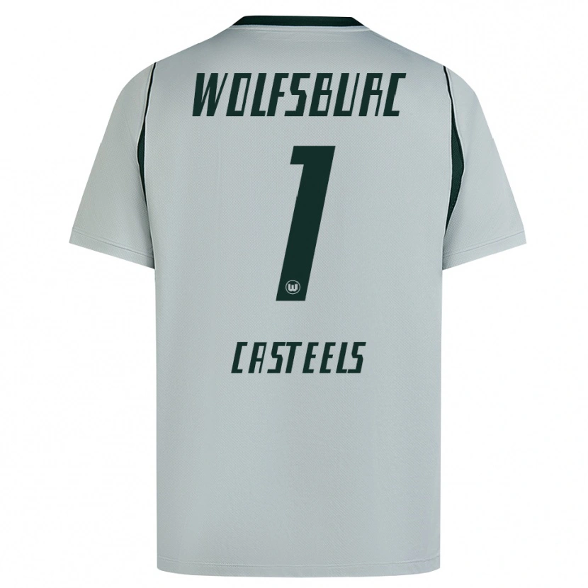 Danxen Damen Koen Casteels #1 Grau Grün Auswärtstrikot Trikot 2026/27 T-Shirt Österreich