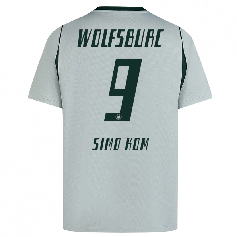 Danxen Damen Yvan Simo Kom #9 Grau Grün Auswärtstrikot Trikot 2026/27 T-Shirt Österreich