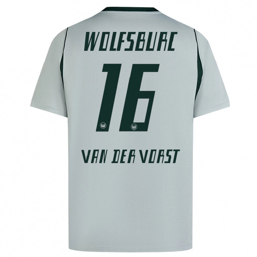 Danxen Damen Fynn Van Der Vorst #16 Grau Grün Auswärtstrikot Trikot 2026/27 T-Shirt Österreich