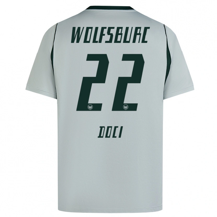 Danxen Damen Adrian Doci #22 Grau Grün Auswärtstrikot Trikot 2026/27 T-Shirt Österreich