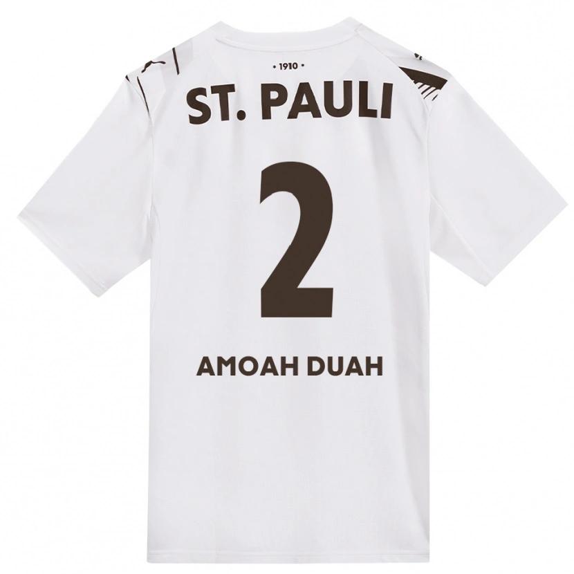 Danxen Damen Reuel Amoah Duah #2 Kaffee Weiß Rot Auswärtstrikot Trikot 2026/27 T-Shirt Österreich
