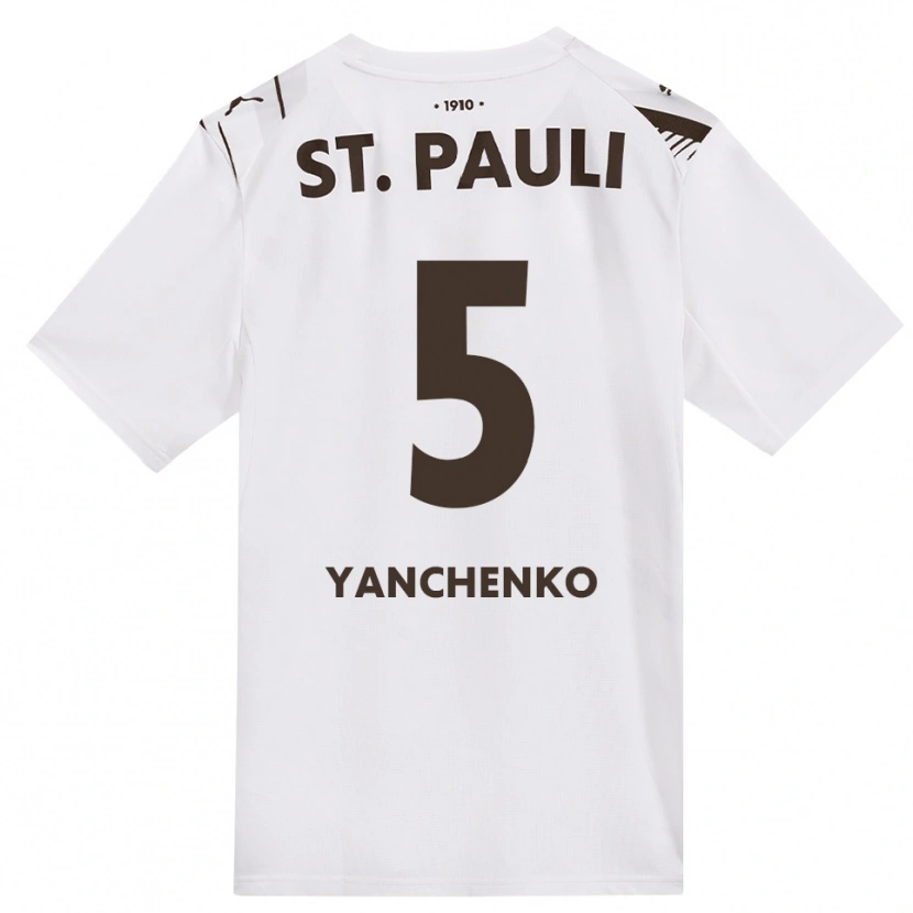 Danxen Damen Alla Yanchenko #5 Kaffee Weiß Rot Auswärtstrikot Trikot 2026/27 T-Shirt Österreich