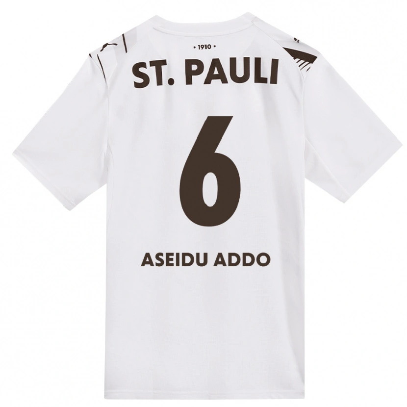 Danxen Damen Joel Addo #6 Kaffee Weiß Rot Auswärtstrikot Trikot 2026/27 T-Shirt Österreich