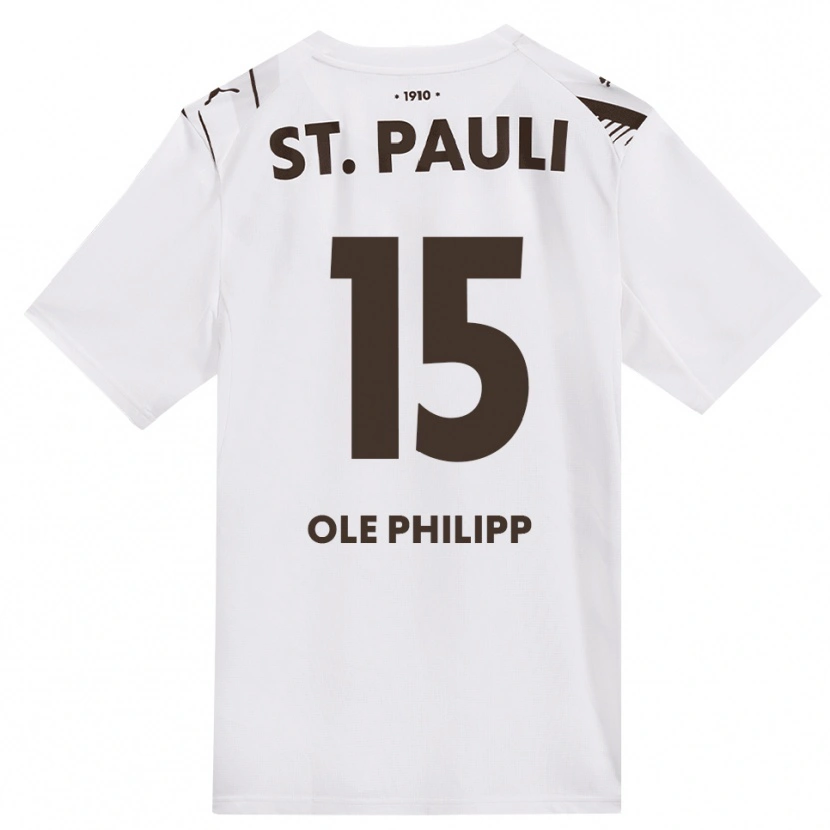 Danxen Damen Michel Ole Philipp #15 Kaffee Weiß Rot Auswärtstrikot Trikot 2026/27 T-Shirt Österreich
