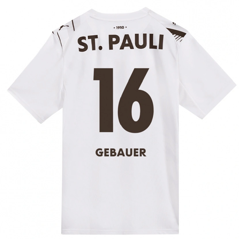Danxen Damen Florian Gebauer #16 Kaffee Weiß Rot Auswärtstrikot Trikot 2026/27 T-Shirt Österreich