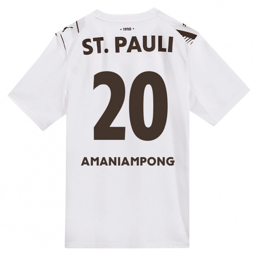 Danxen Damen Marces Amaniampong #20 Kaffee Weiß Rot Auswärtstrikot Trikot 2026/27 T-Shirt Österreich