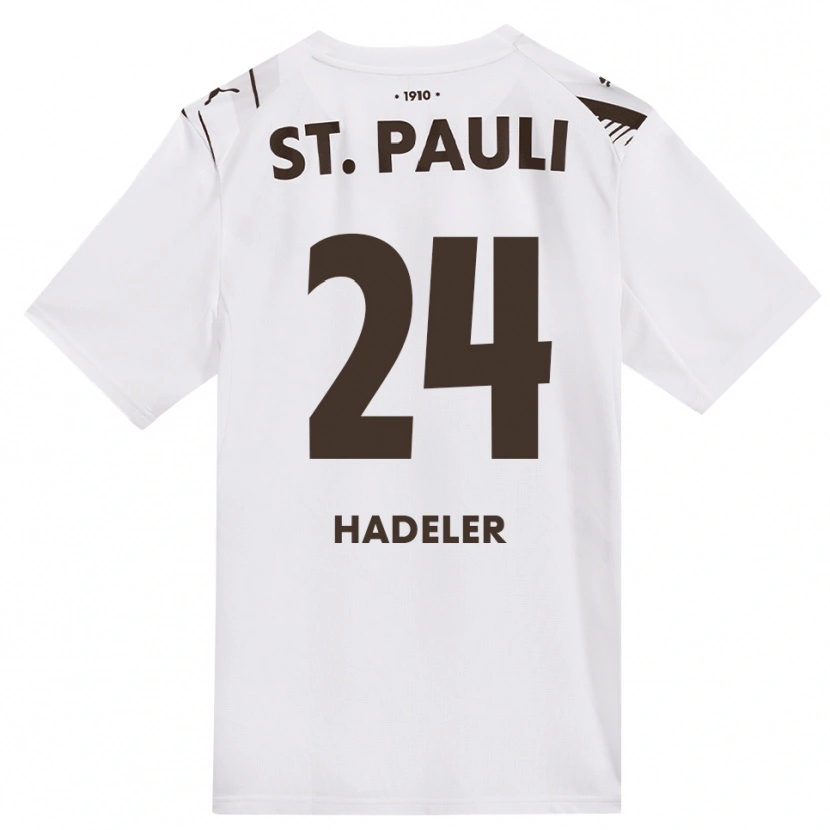Danxen Damen Jonathan Hadeler #24 Kaffee Weiß Rot Auswärtstrikot Trikot 2026/27 T-Shirt Österreich
