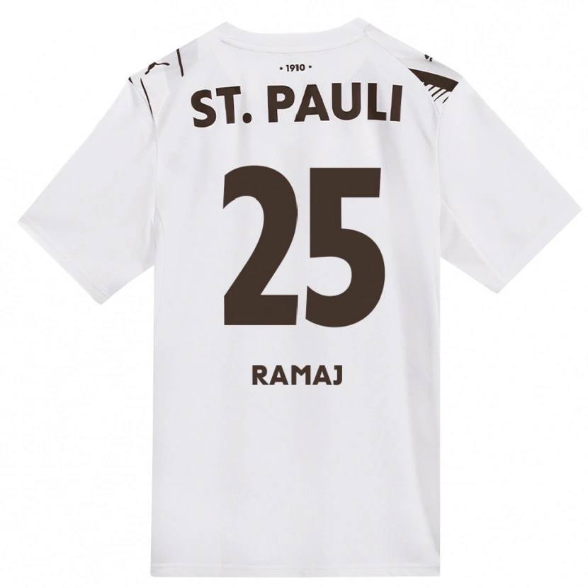 Danxen Damen Leotrim Ramaj #25 Kaffee Weiß Rot Auswärtstrikot Trikot 2026/27 T-Shirt Österreich