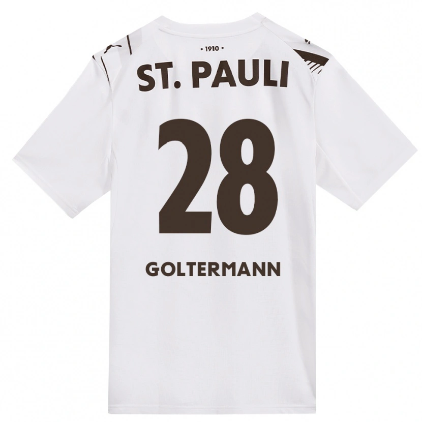 Danxen Damen Max Goltermann #28 Kaffee Weiß Rot Auswärtstrikot Trikot 2026/27 T-Shirt Österreich
