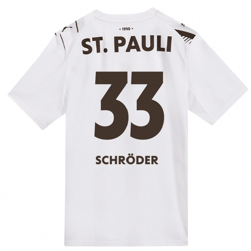 Danxen Damen Lennard Schröder #33 Kaffee Weiß Rot Auswärtstrikot Trikot 2026/27 T-Shirt Österreich