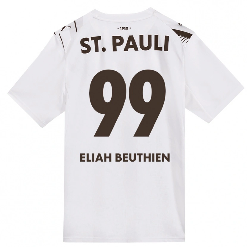 Danxen Damen Jaron Eliah Beuthien #99 Kaffee Weiß Rot Auswärtstrikot Trikot 2026/27 T-Shirt Österreich