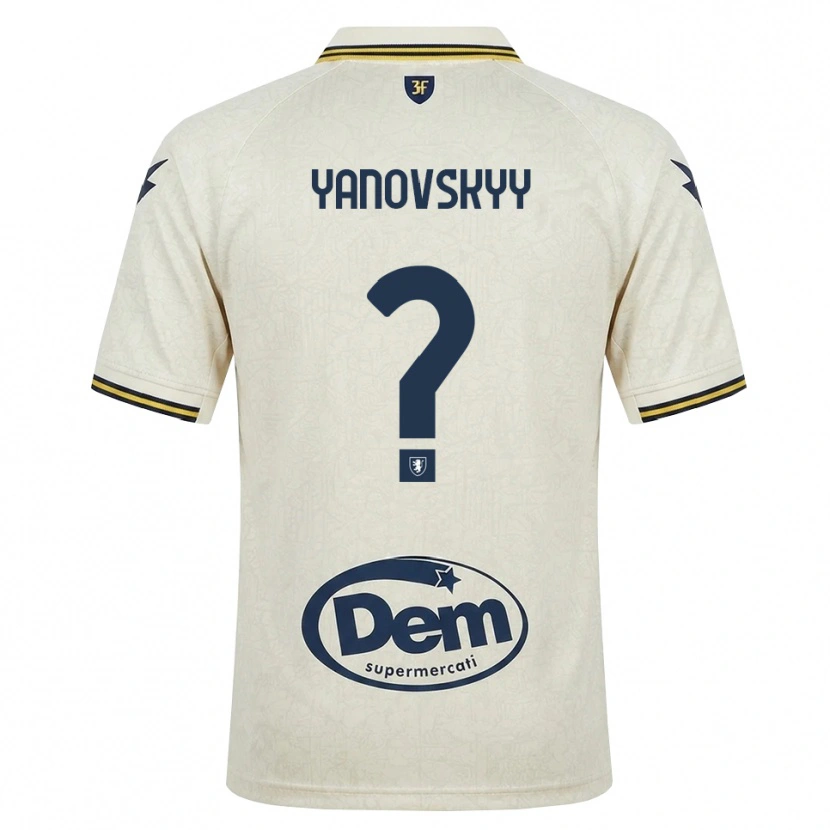Danxen Damen Riccardo Yanovskyy #0 Oldlace Gelb Schwarz Auswärtstrikot Trikot 2026/27 T-Shirt Österreich