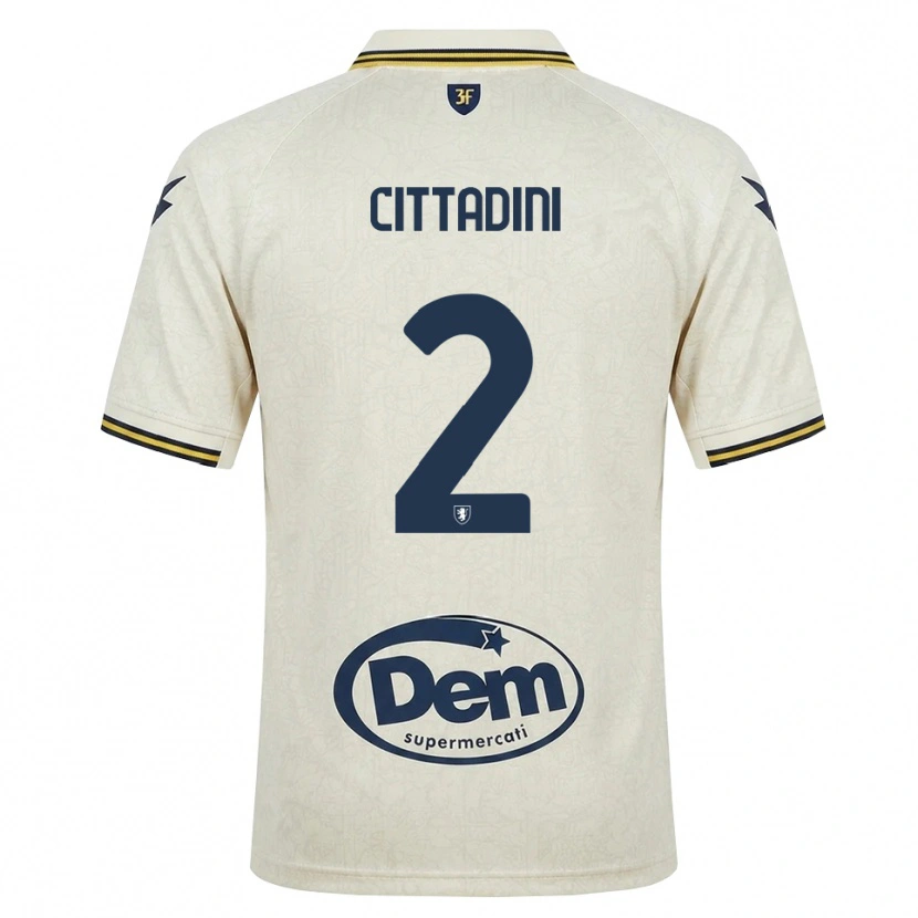 Danxen Damen Giorgio Cittadini #2 Oldlace Gelb Schwarz Auswärtstrikot Trikot 2026/27 T-Shirt Österreich