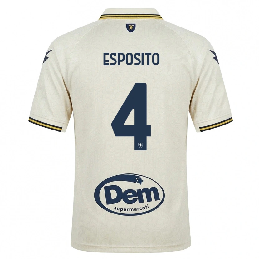 Danxen Damen Valerio Esposito #4 Oldlace Gelb Schwarz Auswärtstrikot Trikot 2026/27 T-Shirt Österreich