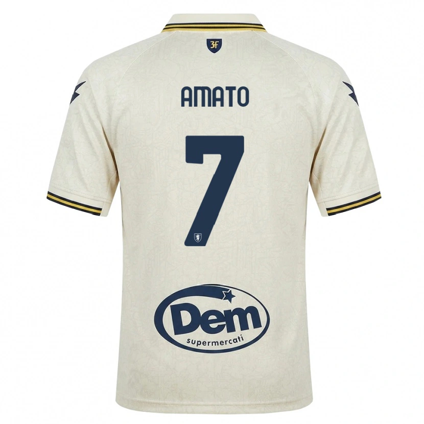 Danxen Damen Leonardo Amato #7 Oldlace Gelb Schwarz Auswärtstrikot Trikot 2026/27 T-Shirt Österreich