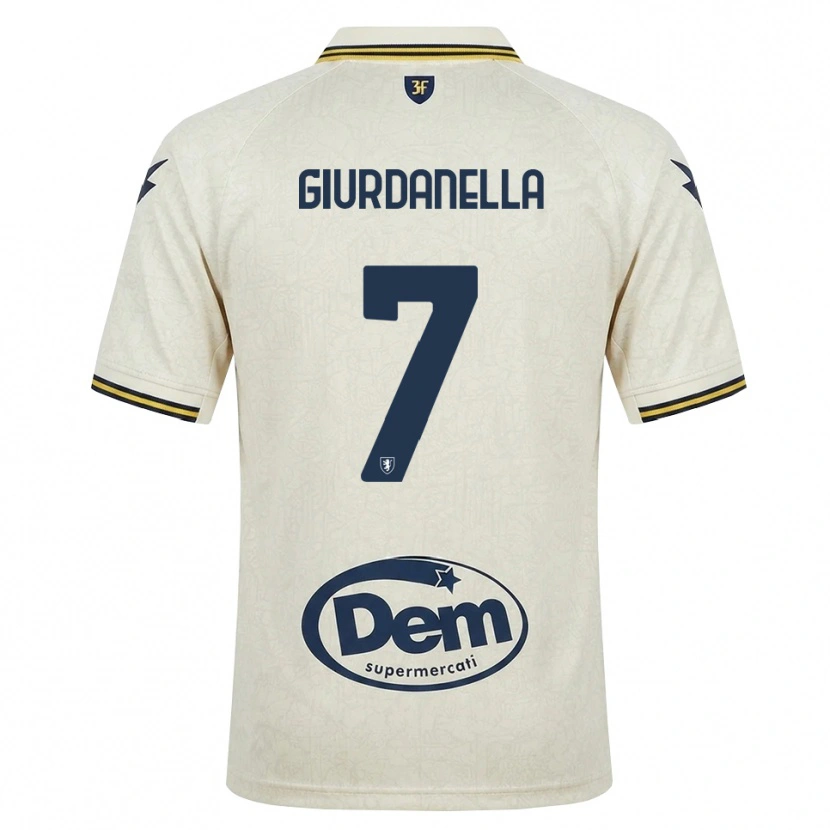 Danxen Damen Lorenzo Giurdanella #7 Oldlace Gelb Schwarz Auswärtstrikot Trikot 2026/27 T-Shirt Österreich