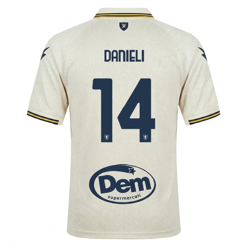 Danxen Damen Lorenzo Danieli #14 Oldlace Gelb Schwarz Auswärtstrikot Trikot 2026/27 T-Shirt Österreich