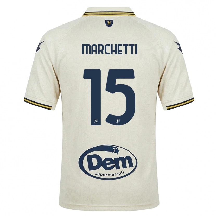 Danxen Damen Matteo Marchetti #15 Oldlace Gelb Schwarz Auswärtstrikot Trikot 2026/27 T-Shirt Österreich
