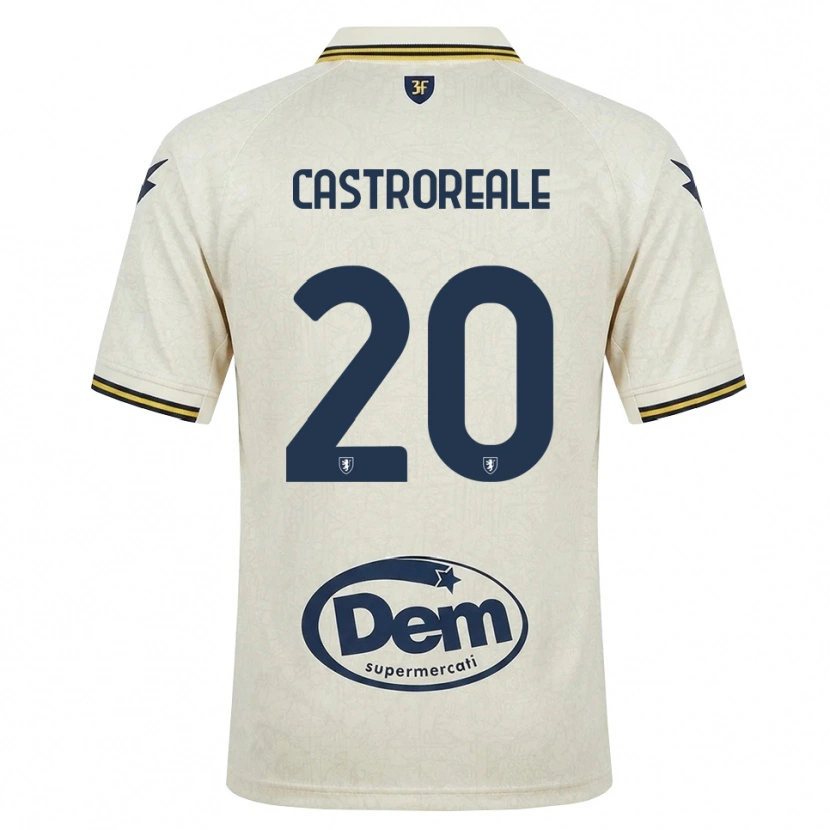 Danxen Damen Alessandro Castroreale #20 Oldlace Gelb Schwarz Auswärtstrikot Trikot 2026/27 T-Shirt Österreich