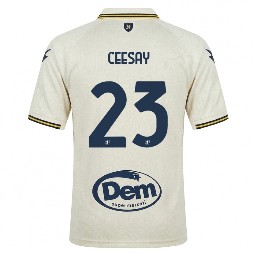Danxen Damen Abubacar Ceesay #23 Oldlace Gelb Schwarz Auswärtstrikot Trikot 2026/27 T-Shirt Österreich