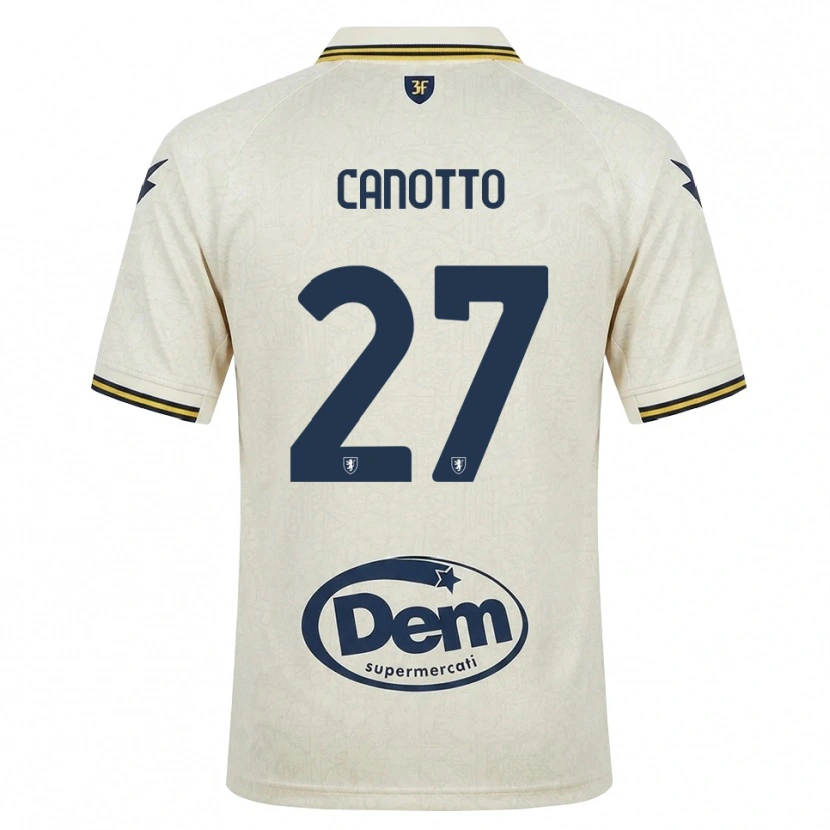 Danxen Damen Luigi Canotto #27 Oldlace Gelb Schwarz Auswärtstrikot Trikot 2026/27 T-Shirt Österreich