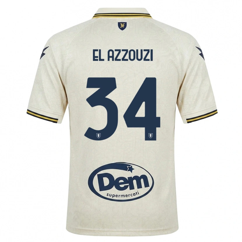 Danxen Damen Anouar El Azzouzi #34 Oldlace Gelb Schwarz Auswärtstrikot Trikot 2026/27 T-Shirt Österreich