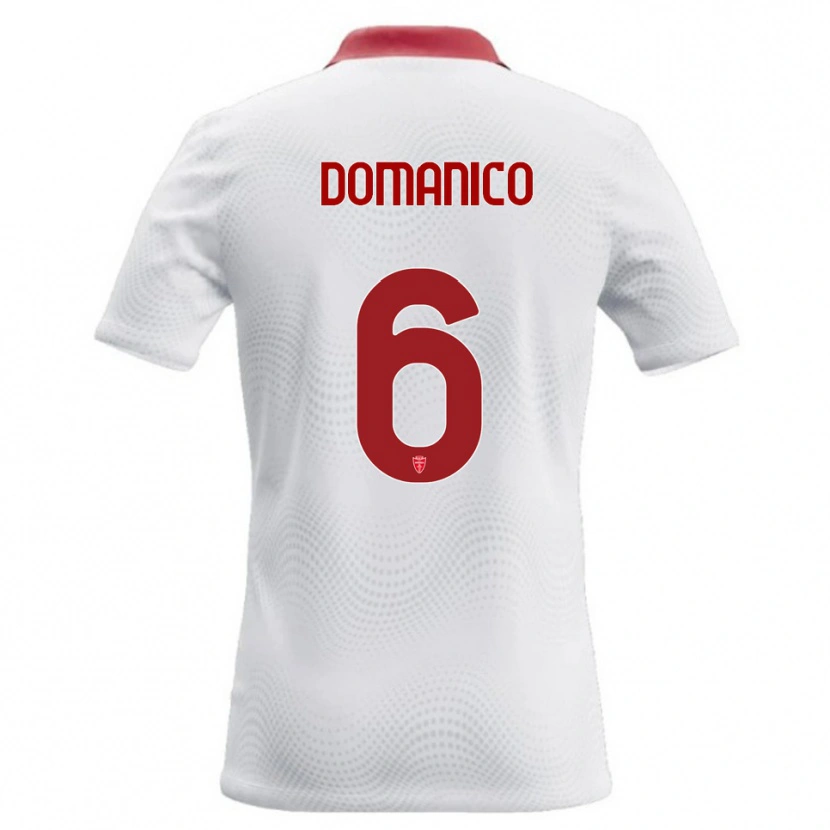 Danxen Damen Saverio Domanico #6 Weiß Rot Auswärtstrikot Trikot 2026/27 T-Shirt Österreich