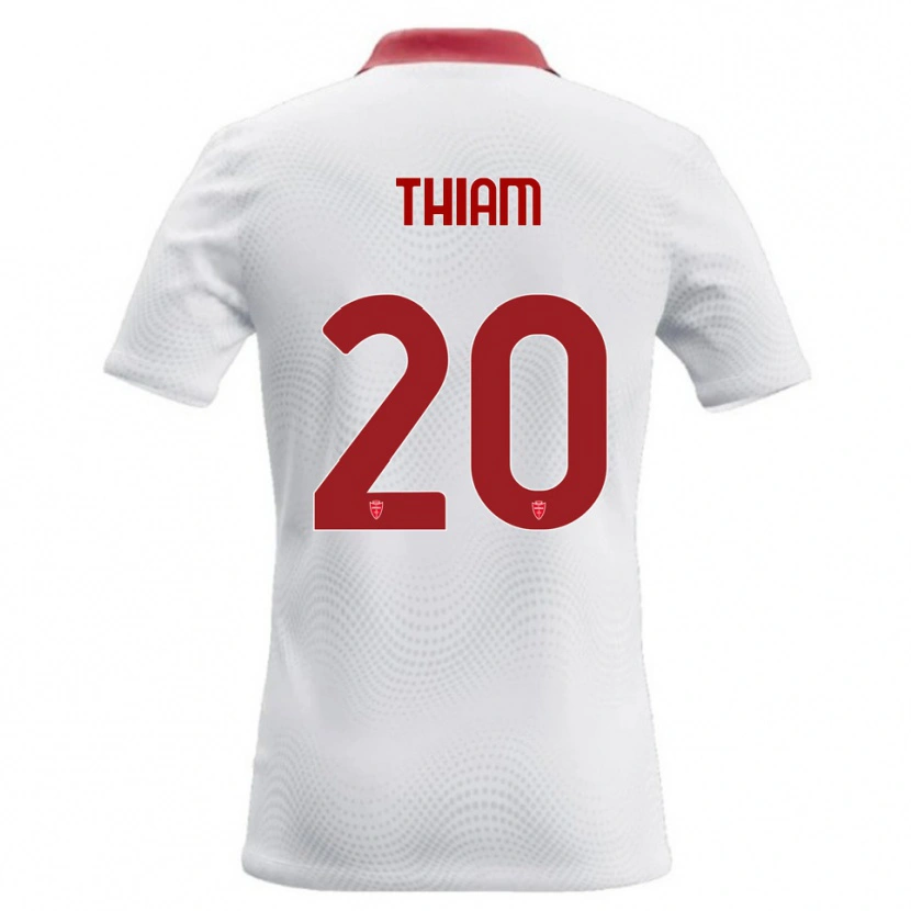 Danxen Damen Demba Thiam #20 Weiß Rot Auswärtstrikot Trikot 2026/27 T-Shirt Österreich