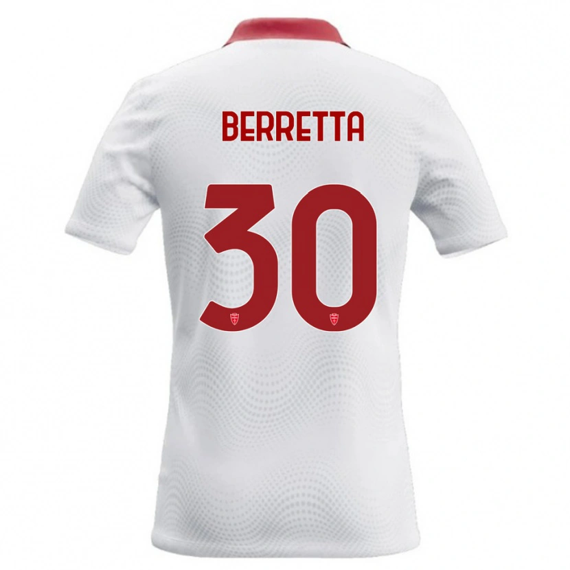 Danxen Damen Alessandro Berretta #30 Weiß Rot Auswärtstrikot Trikot 2026/27 T-Shirt Österreich