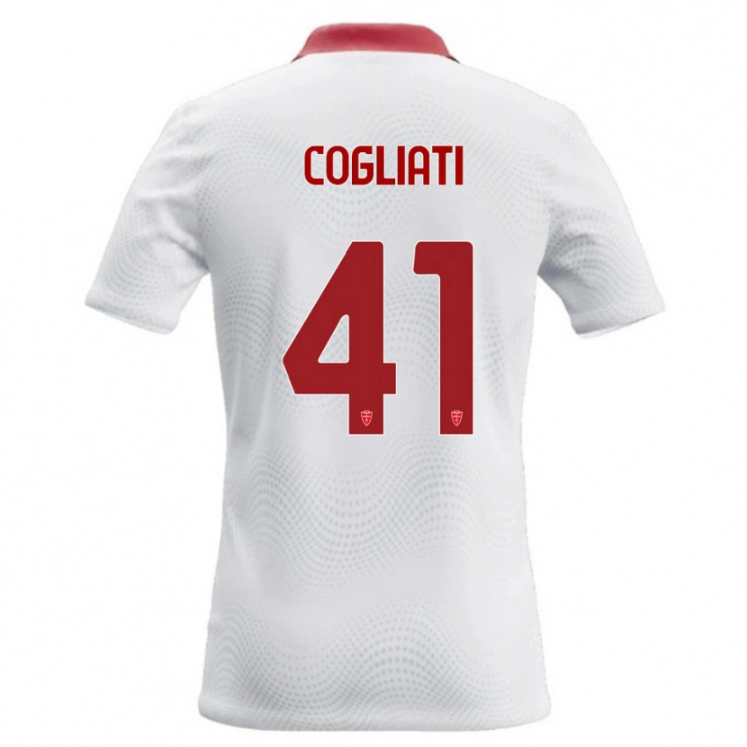 Danxen Damen Andrea Cogliati #41 Weiß Rot Auswärtstrikot Trikot 2026/27 T-Shirt Österreich