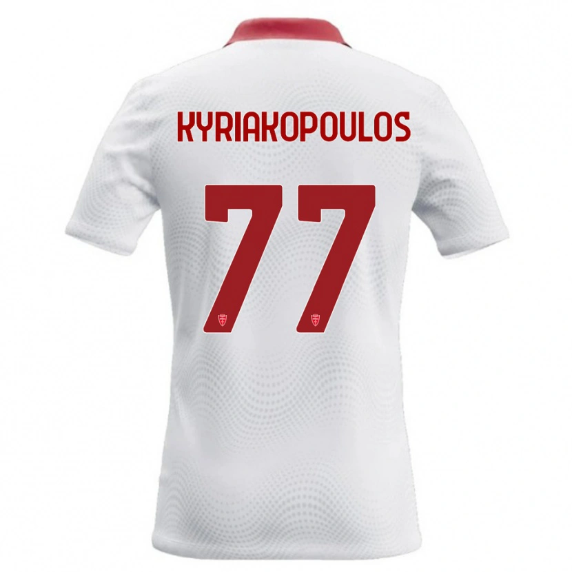 Danxen Damen Georgios Kyriakopoulos #77 Weiß Rot Auswärtstrikot Trikot 2026/27 T-Shirt Österreich