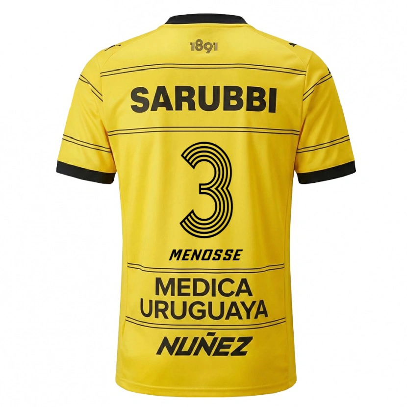 Danxen Damen Hernán Menosse #3 Gelb Schwarz Auswärtstrikot Trikot 2026/27 T-Shirt Österreich