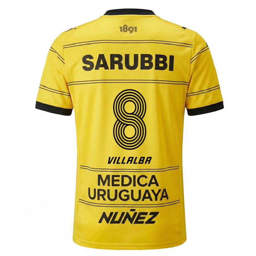 Danxen Damen Héctor Villalba #8 Gelb Schwarz Auswärtstrikot Trikot 2026/27 T-Shirt Österreich