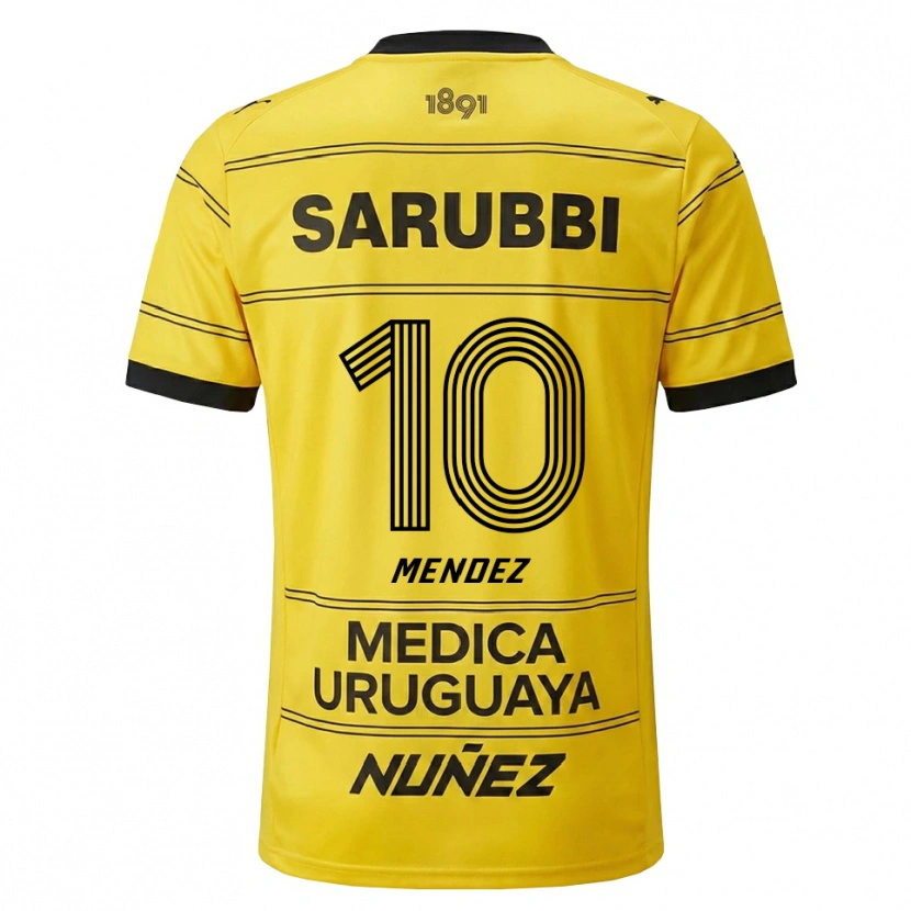 Danxen Damen Kevin Méndez #10 Gelb Schwarz Auswärtstrikot Trikot 2026/27 T-Shirt Österreich