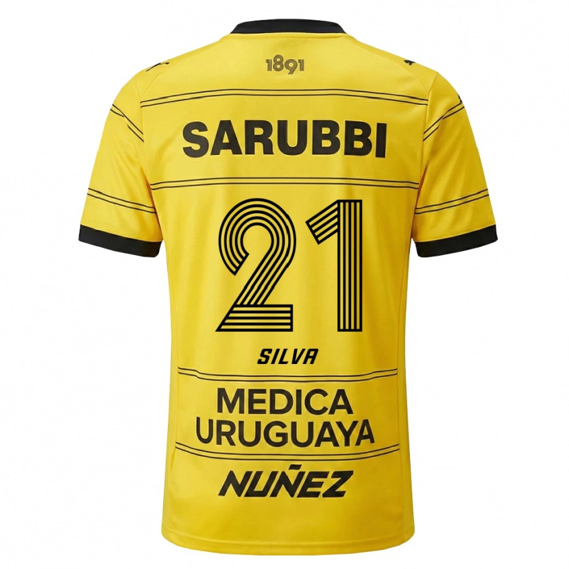 Danxen Damen Gastón Silva #21 Gelb Schwarz Auswärtstrikot Trikot 2026/27 T-Shirt Österreich