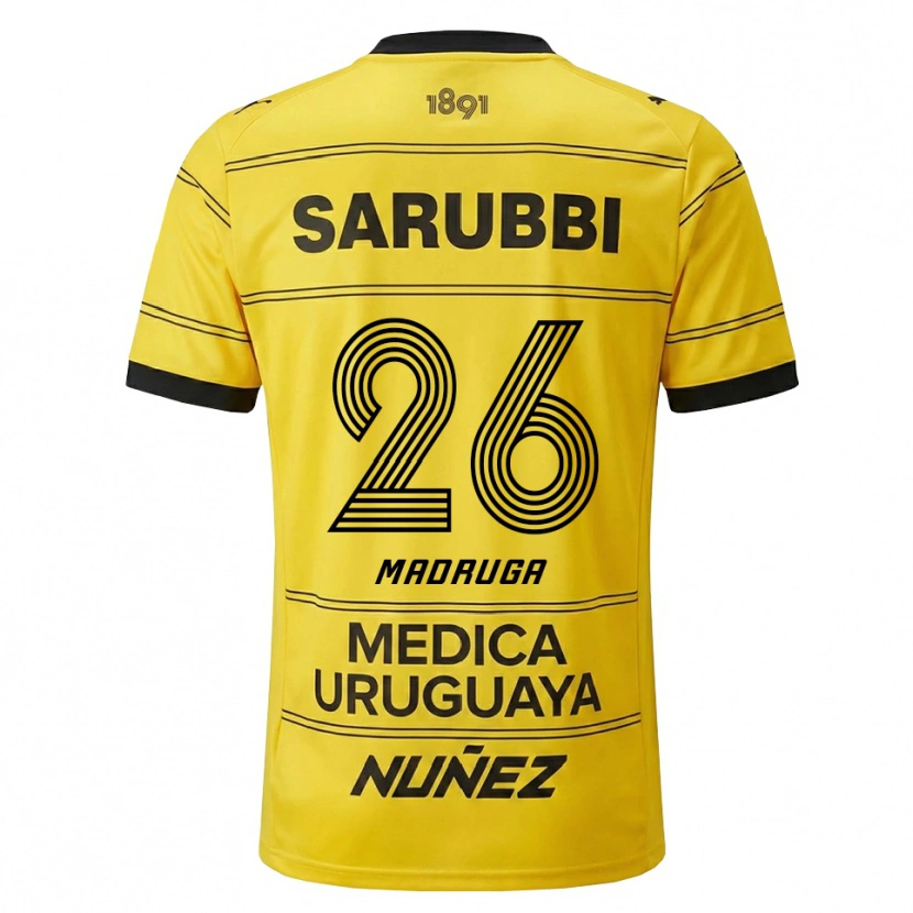 Danxen Damen Andrés Madruga #26 Gelb Schwarz Auswärtstrikot Trikot 2026/27 T-Shirt Österreich